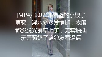 [MP4/ 1.07G] 隔壁的小娘子真骚，淫水多多发情期，衣服都没脱光就草上了，无套抽插玩弄骚奶子给狼友看逼逼