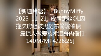 【新速片遞】 ✅BunnyMiffy 2023-11-21✅皮裙黑丝OL因拖欠房租被男房东偷窥催债❤️靠惊人做爱技术湿身肉偿[1140M/MP4/26:25]