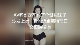 AV鸭哥探花约了个紫裙妹子沙发上操，舌吻近距离特写口交扣逼猛操