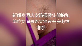 新解密酒店安防摄像头偷拍和单位女同事吃完宵夜开房激情啪啪