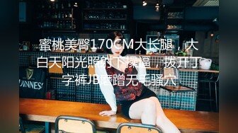 蜜桃美臀170CM大长腿，大白天阳光照射下操逼，拨开丁字裤JB磨蹭无毛骚穴